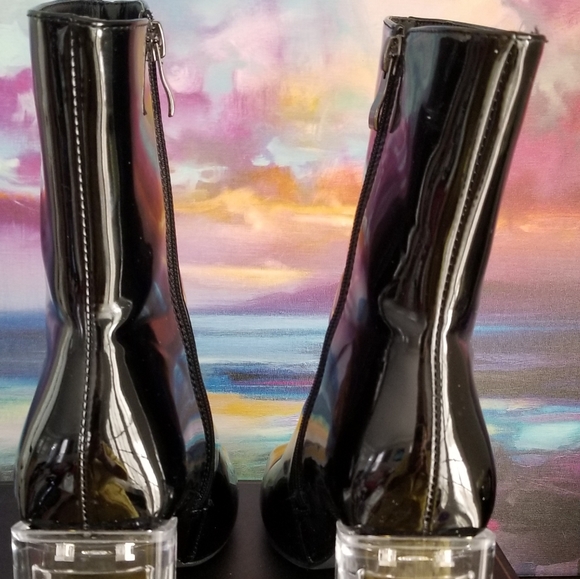 EUC Azalea Wang Patent Leather Ankle Boot - Picture 2 of 5